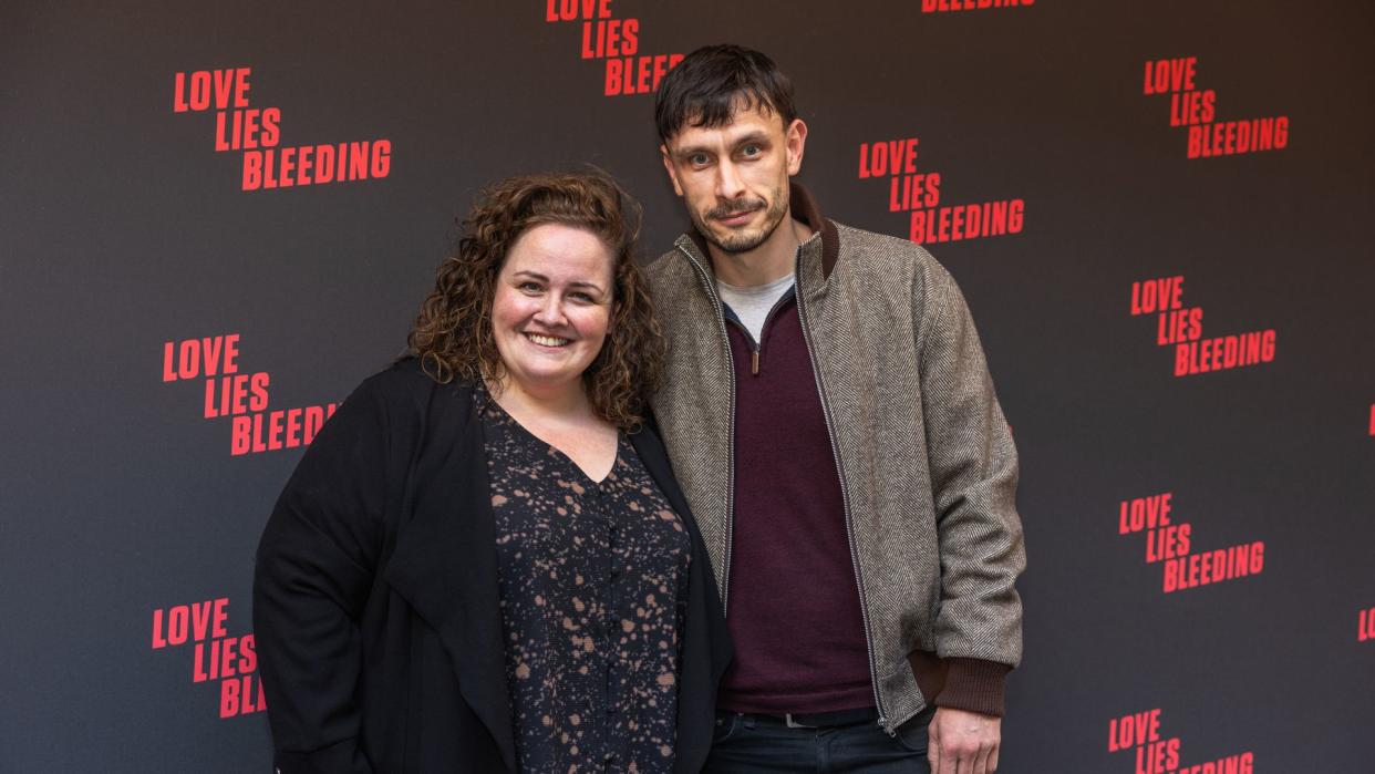 Jessica Gunning (L) and Richard Gadd attend the screening of Love Lies Bleeding