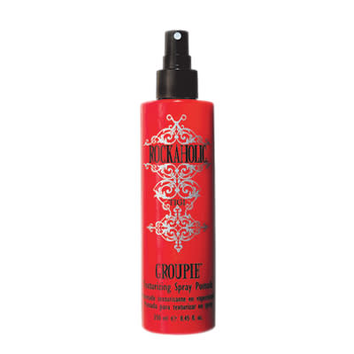 TIGI ROCKAHOLIC GROUPIE TEXTURIZING SPRAY POMADE, $16, TIGIHAIRCARE.COM FOR SALONS