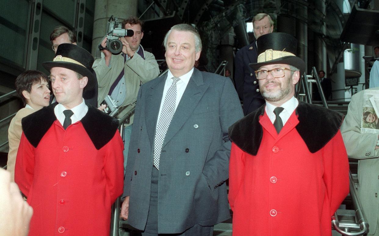 Coleridge (outside the Lloyd's building in 1992): known for his kindness and lack of vanity - DAVID GAYWOOD/PA Archive