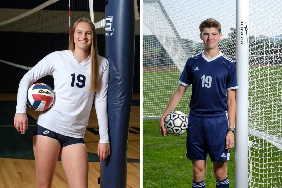 Cammie Upcraft and Jack O’Donald are the Penns Valley 2022 Snyder Award winners.