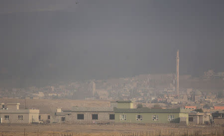 A general view of Bashiqa, east of Mosul, during an operation to attack Islamic State militants in Mosul, Iraq November 7, 2016. REUTERS/Azad Lashkari