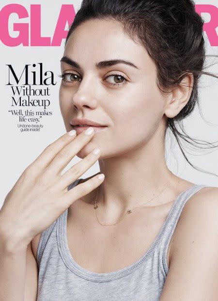 Mila Kunis is so much more than the makeup she wears. Photo: Glamour