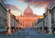 <p>The home of the Catholic Church, and its leader the Pope, is found in Vatican City – its own country and state in the confides of Italy's capital, Rome. The Vatican itself is home to the iconic Saint Peter's Bascilica and the Michelangelo-adorned <a href="http://www.museivaticani.va/content/museivaticani/en/collezioni/musei/cappella-sistina.html" rel="nofollow noopener" target="_blank" data-ylk="slk:Sistine Chapel.;elm:context_link;itc:0;sec:content-canvas" class="link ">Sistine Chapel.</a></p>