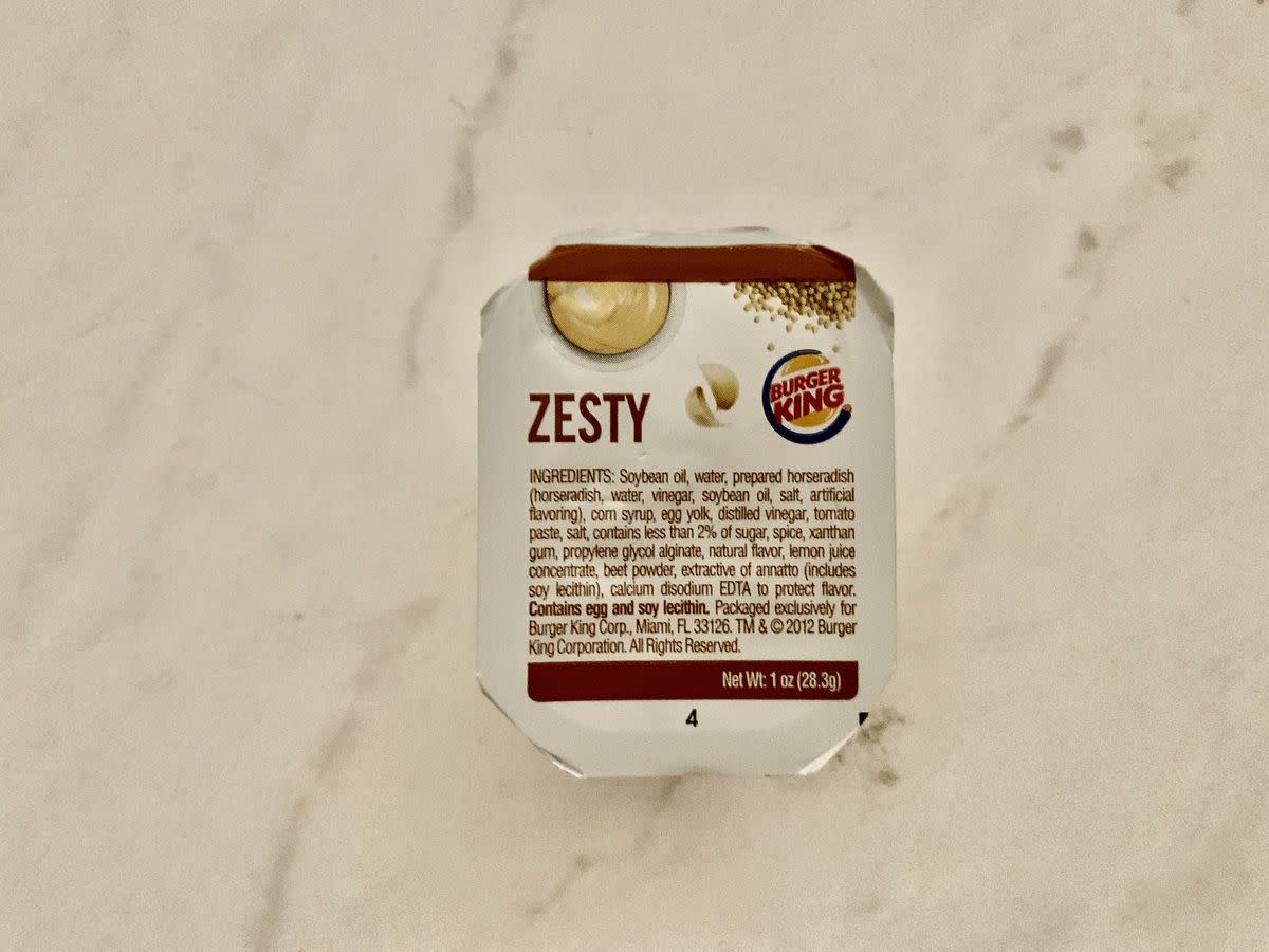 Burger King Zesty Sauce