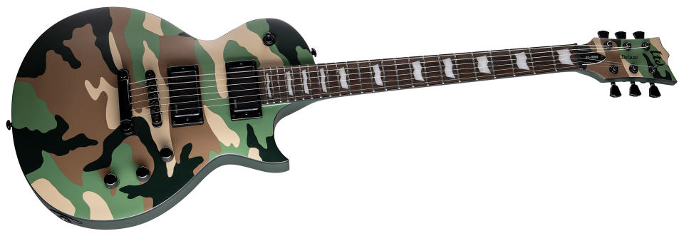 ESP LTD Deluxe 2023 EC-1000 Woodland Camo Satin