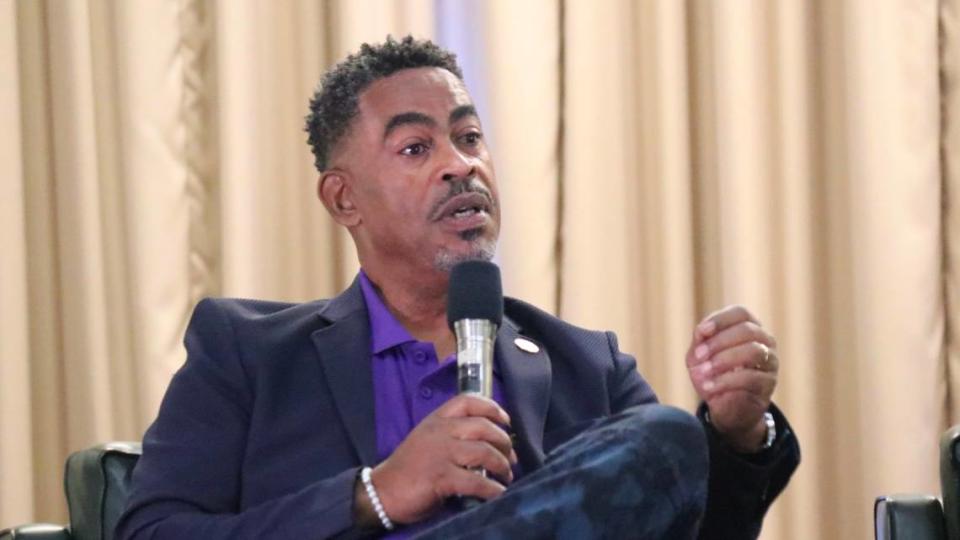 Luther Wilkins, president of the Manatee County Branch of the NAACP, was one of the panel members who took part in Elevating CommUnity on Thursday, Oct. 19, 2023.