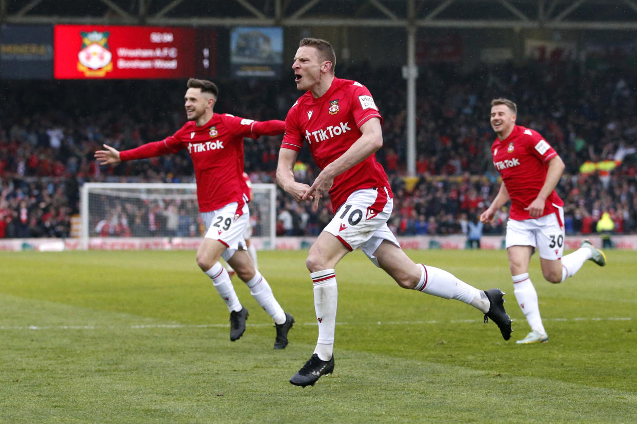 Wrexham earned its first promotion in 14 years. (Action Images via Reuters/Ed Sykes)