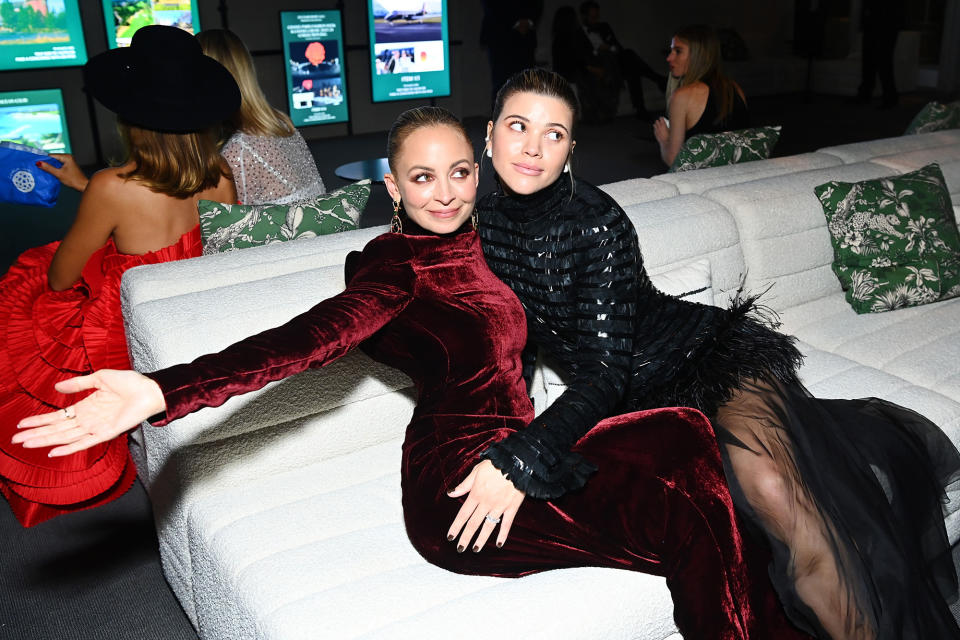 Sisters Nicole Richie and Sofia Richie Make Rare Red Carpet Appearance at Baby2Baby Gala
