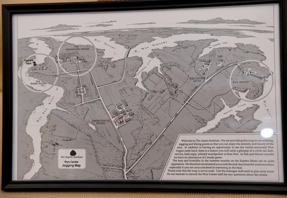 Map of the former Aspen Institute site on the Wye River.