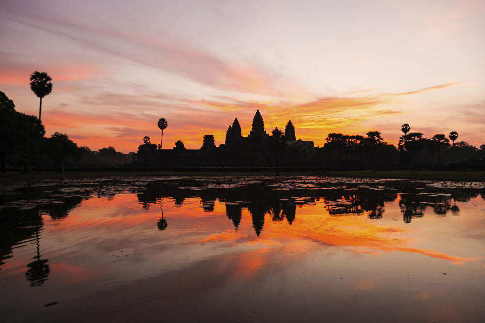 A lost medieval city that thrived on a mist-shrouded Cambodian mountain 1,200 years ago has been discovered by archaeologists using revolutionary airborne laser technology, a report said. (Getty)  <a href="http://www.huffingtonpost.com/2013/06/15/mahendraparvata-lost-city-cambodia_n_3445545.html?utm_hp_ref=unearthed" target="_blank">Read more here</a>