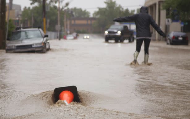 Downtown Calgary Is Almost Entirely Under Water