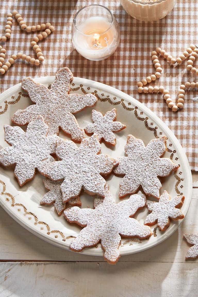 Pecan Snowflake Cookies