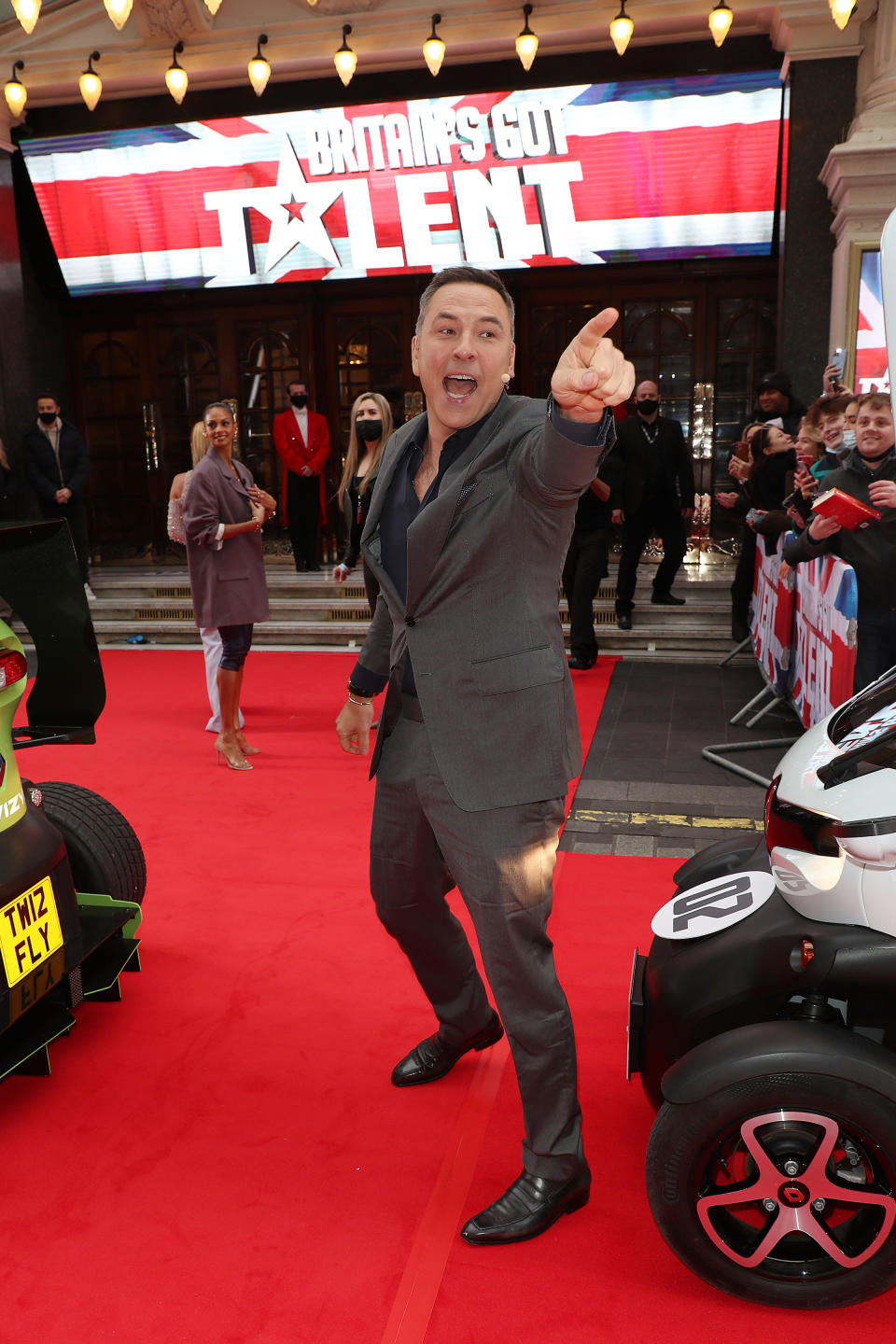 LONDON, UK - JANUARY 20: David Walliams arrives to audition for Britain's Got Talent at the London Palladium on January 20, 2022 in London, England.  (Photo by Neil Mockford/Getty Images)