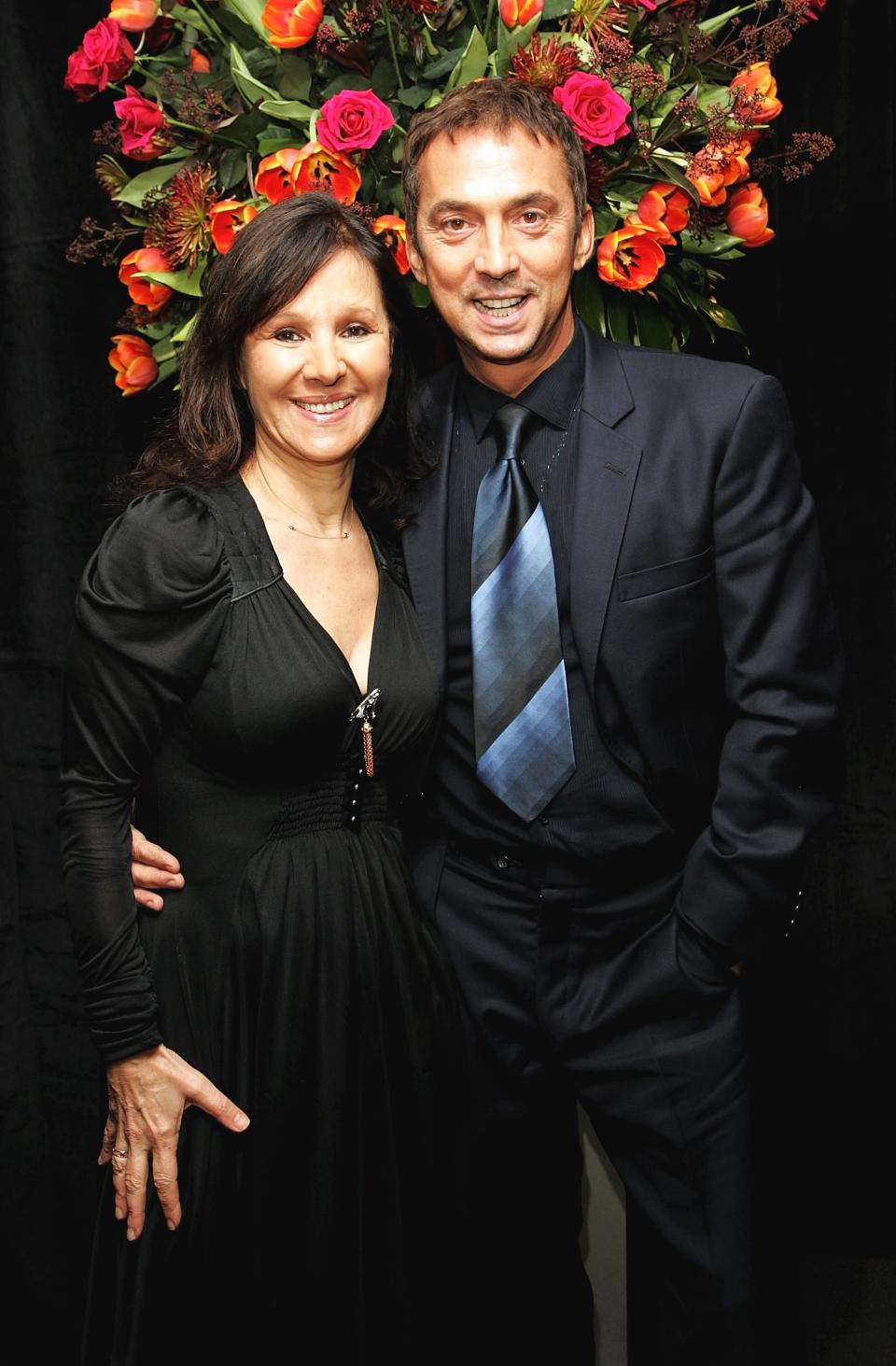 LONDON - JANUARY 21:  (UK TABLOID NEWSPAPERS OUT) 'Strictly Come Dancing' judges Bruno Tonioli and Arlene Phillips arrive at the after party following the UK premiere of 