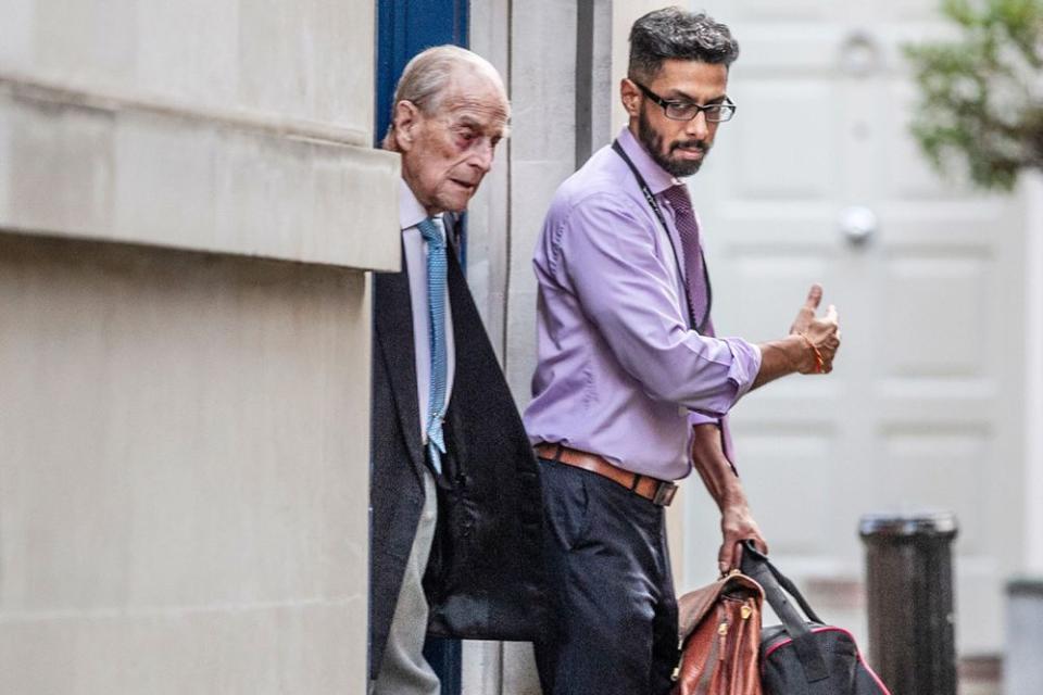 Prince Philip seen leaving King Edward VII hospital in London | Jeff Gilbert/Shutterstock