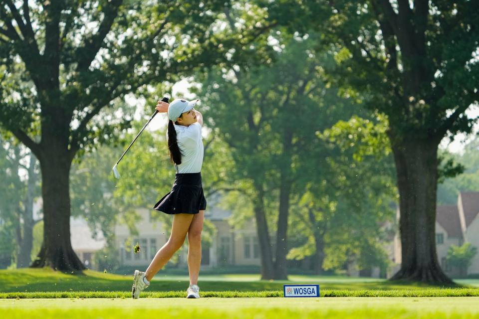 Meadow Tian, shown here competing in the 100th Women's Ohio State Amateur, should be the top player for Olentangy.