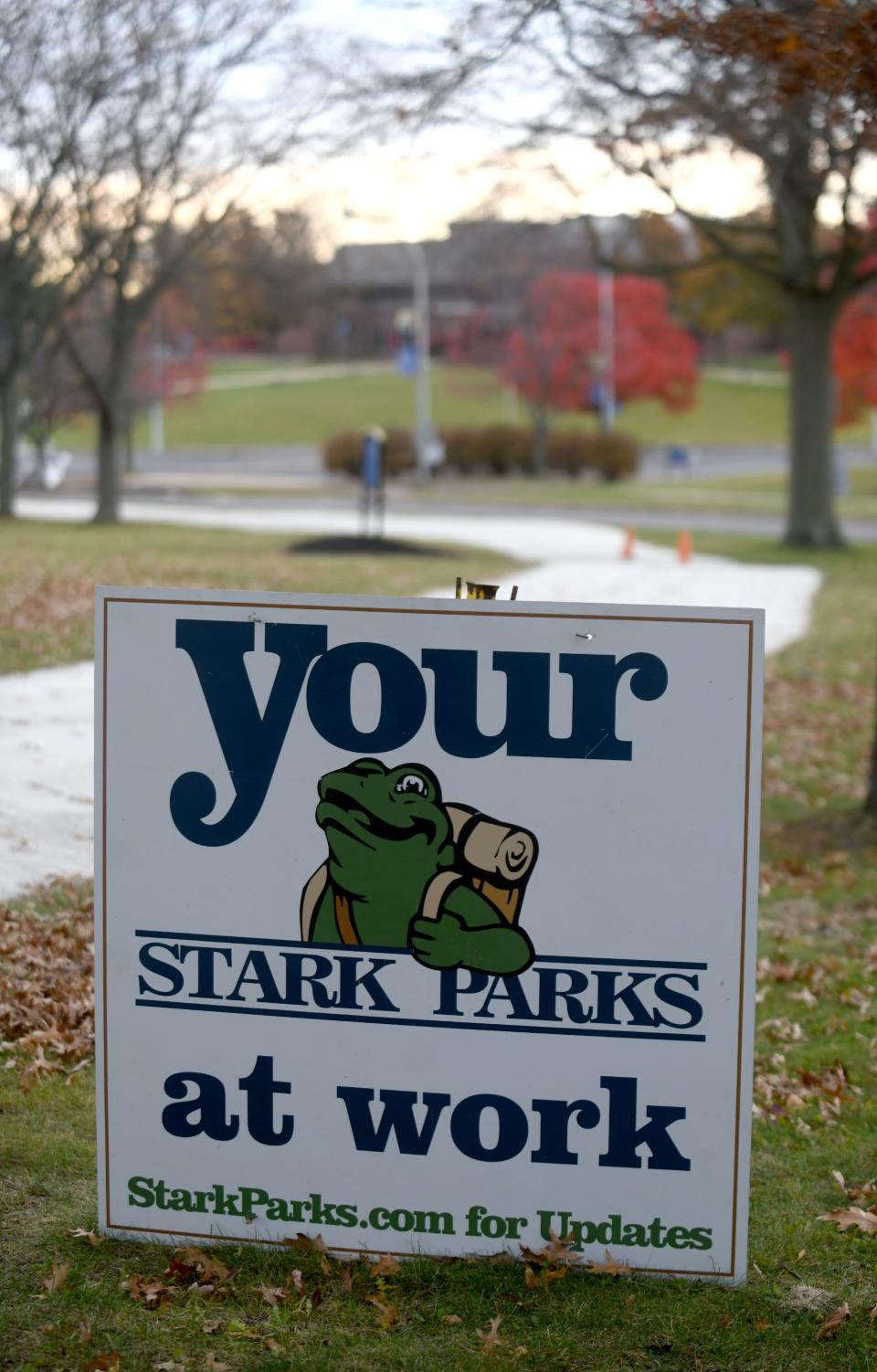 Stark Parks has built a concrete limestone trail through the Kent State University at Stark and Stark State College campuses in Jackson Township that connects with the Hoover Trail. It's called the Campus Trail.