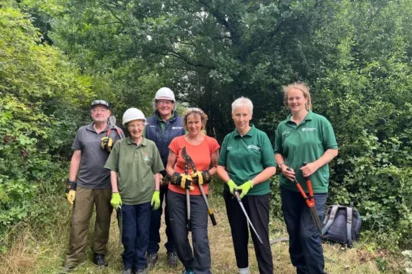 Volunteers tending the green spaces in Frankland Fields