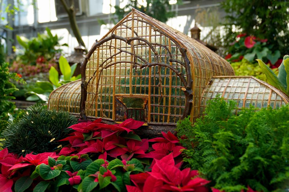 A model of the Krohn Conservatory at Krohn Conservatory.