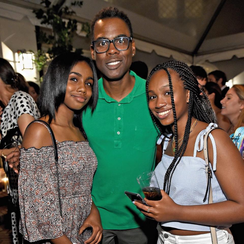 With daughters Zahra and Lola in 2017 - Getty Images