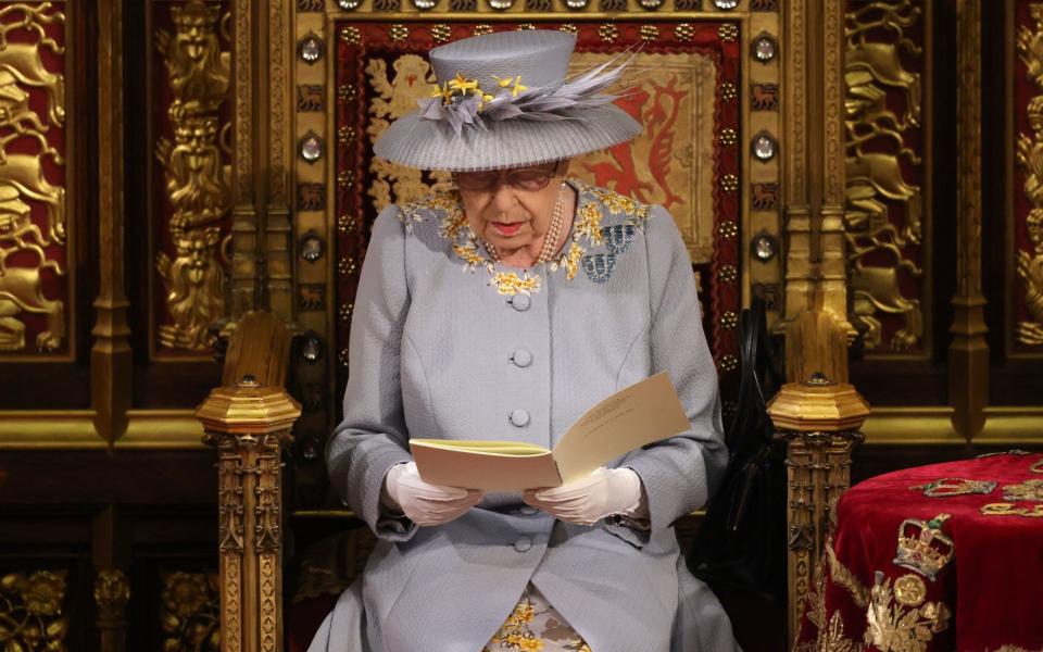 The Queen at last year's State Opening of Parliament. Changes will be made this year to ensure she can attend and deliver her speech - Chris Jackson/PA Wire