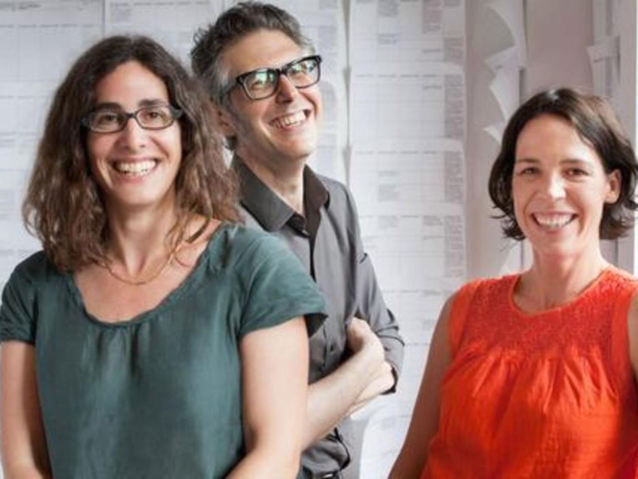 Sarah Koenig, Ira Glass and Julie Snyder, the team behind Serial: This American Life