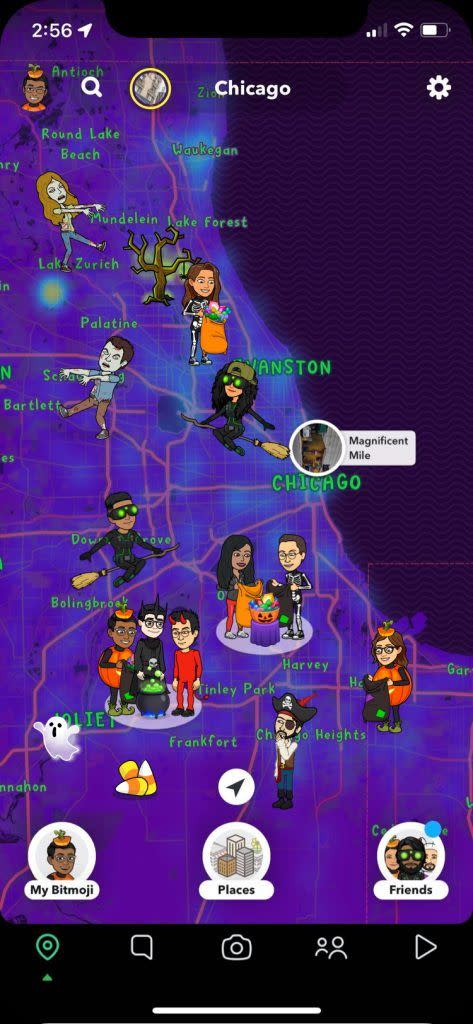 Snapchat Halloween Snap Carte