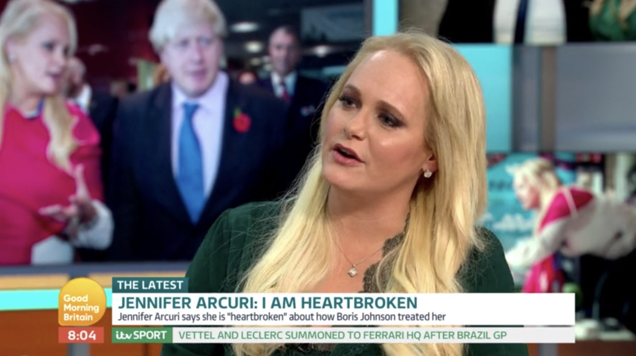 Jennifer Arcuri revealed Boris Johnson told her he has five children. (ITV).