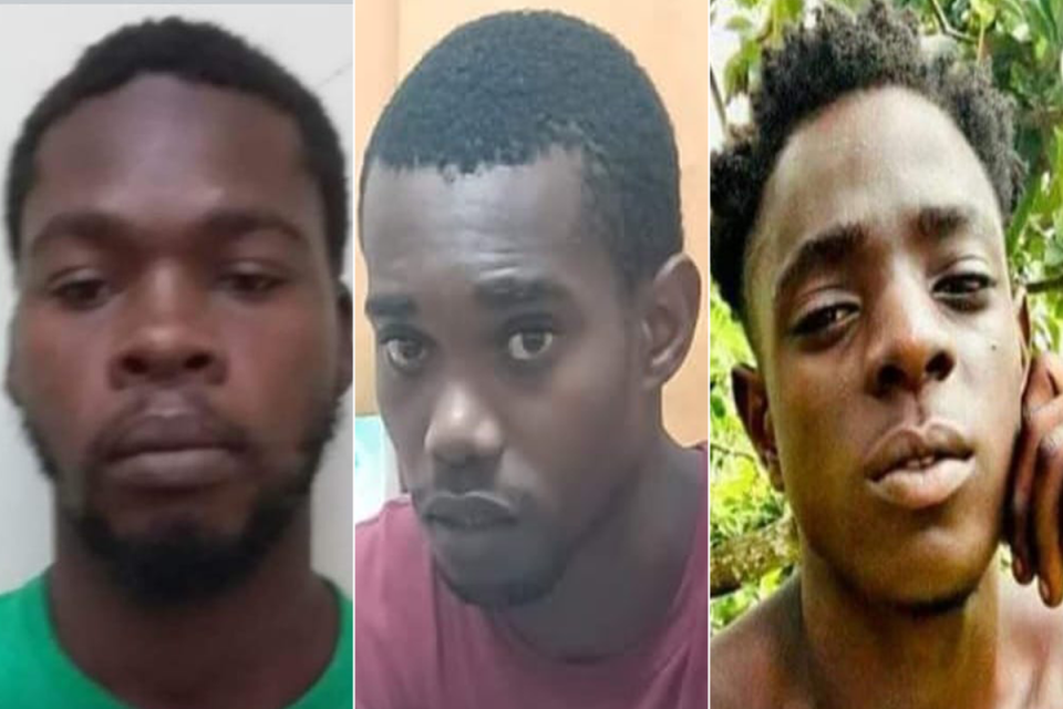 The three men were recaptured after allegedly taking a yacht to St Vincent and the Grenadines (RSVG Police Force)