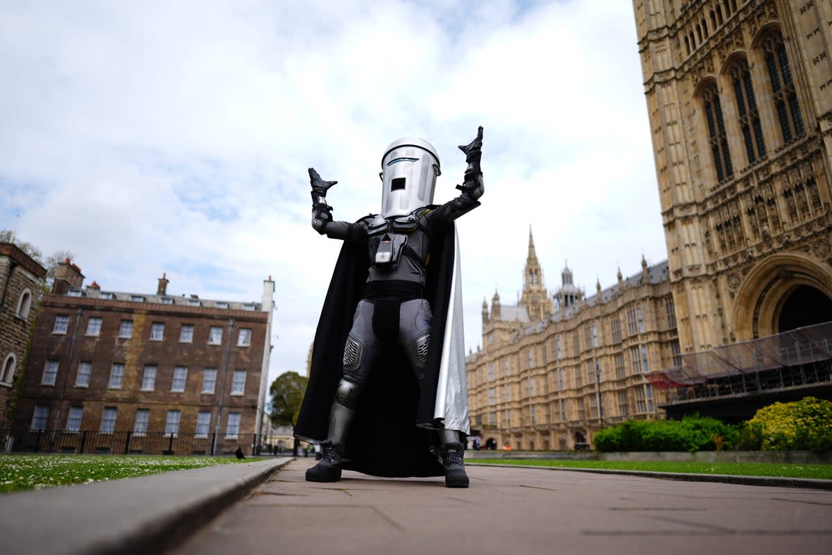 Count Binface has said he is ‘ready to roll’ in the upcoming General Election on July 4 (Aaron Chown/PA) (PA Wire)