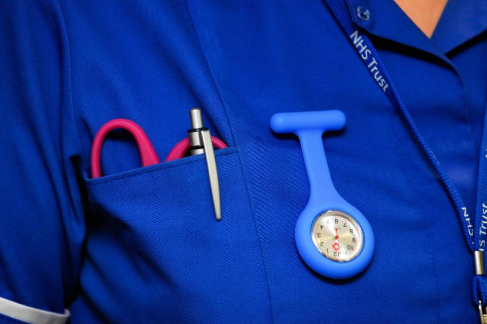 NHS nurse uniform ((Alamy/PA))