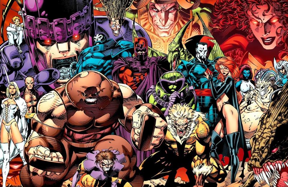 The villains of the X-Men, as drawn by Jim Lee.