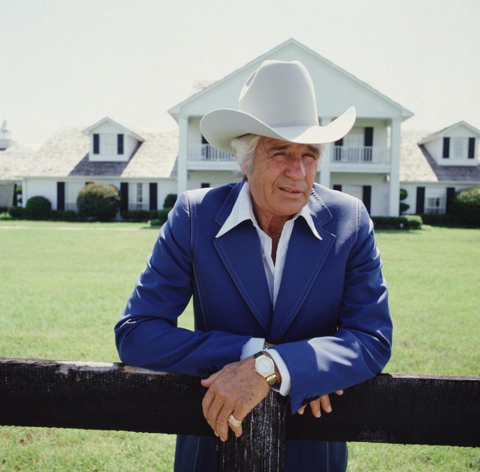Jim Davis as Dallas's patriarch, John Ross 'Jock' Ewing, before the actor's early death in 1981