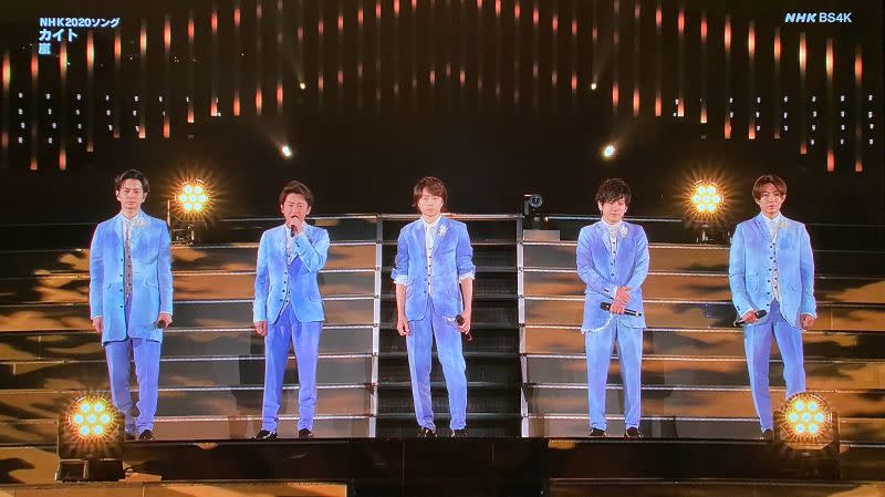 ▲嵐ARASHI在今晚紅白公演之後，休團各奔東西。​（圖／NHK紅白歌合戰YouTube）