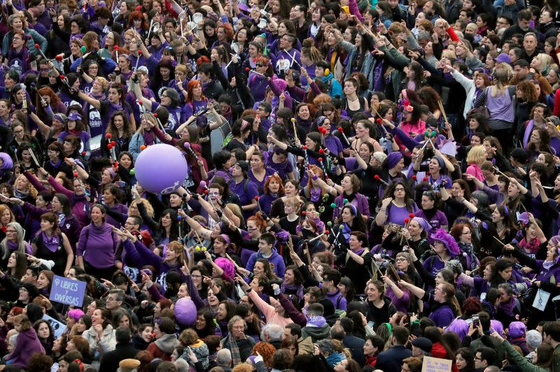 FILE PHOTO: International Women's Day in Madrid