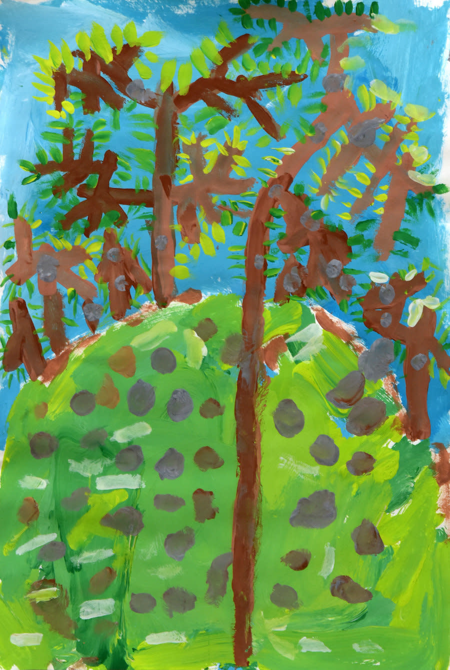 Zara Abbasova, "Little Trees," Grade K, P.S. 048 William G. Wilcox, Staten Island