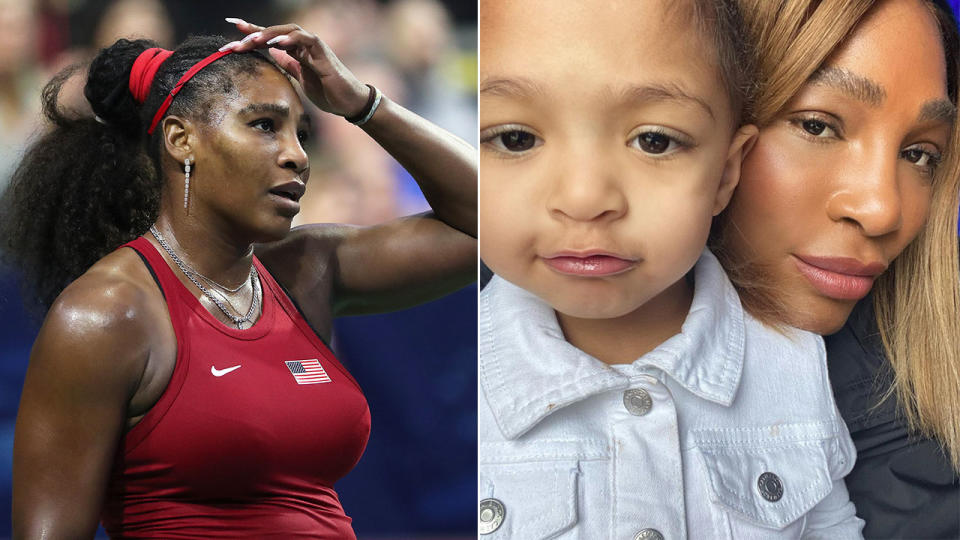 Serena Williams says isolation has left her feeling 'crazy' around daughter Olympia.