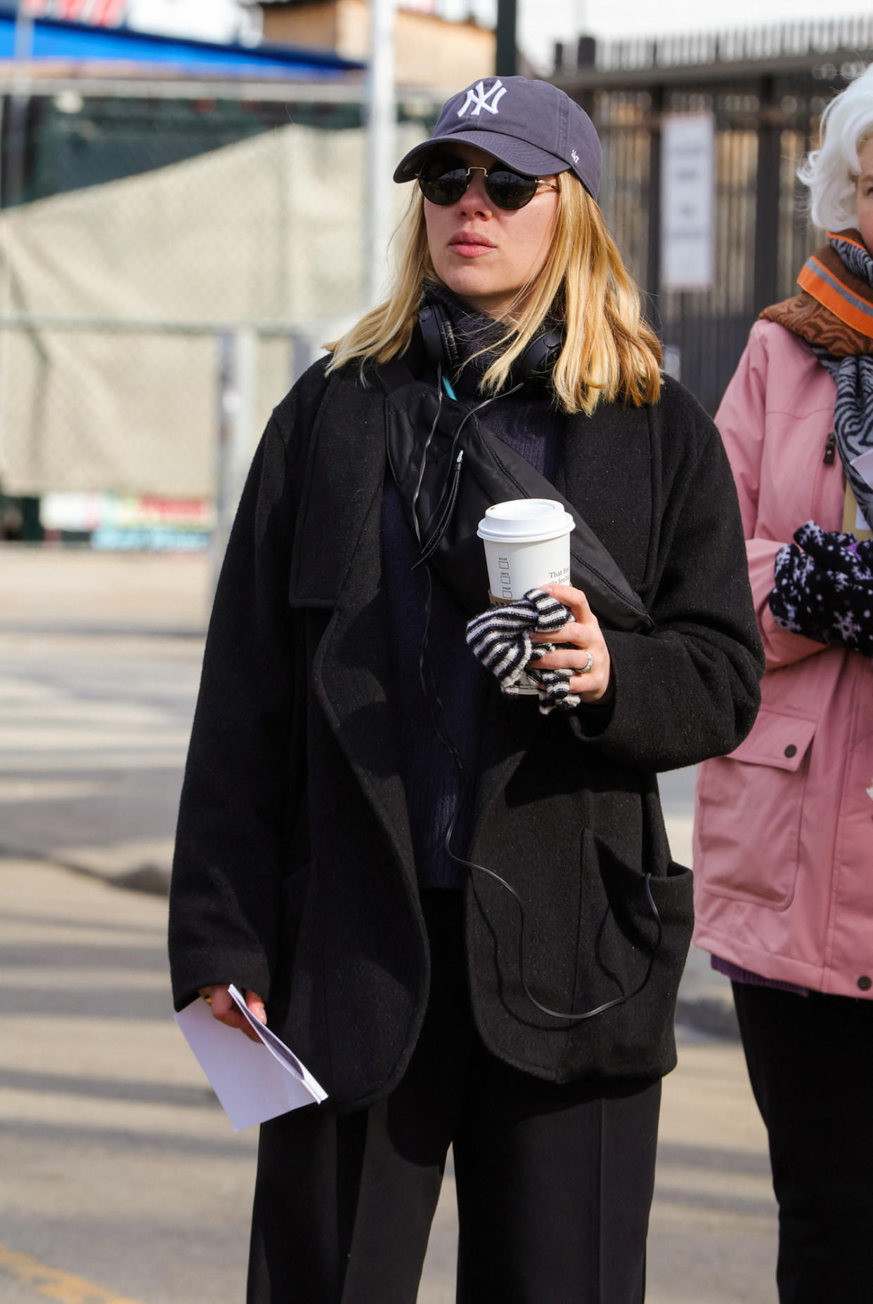 Scarlett Johansson in Coney Island on February 26, 2024.