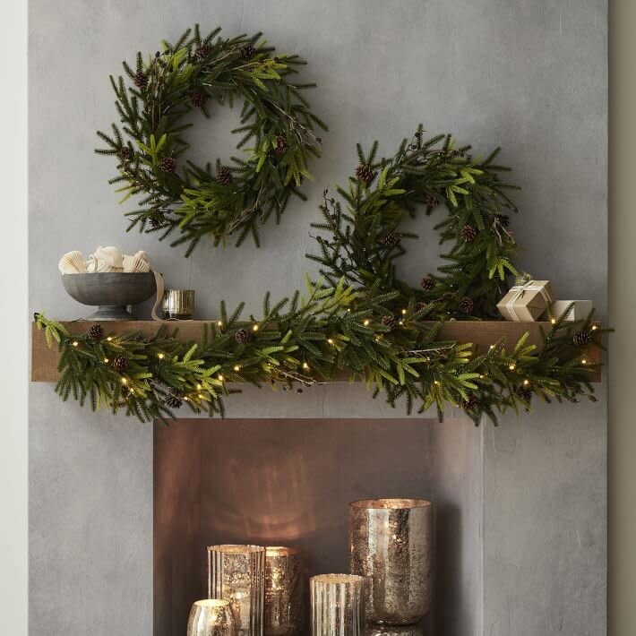 West Elm Faux Woodland Pine Garland