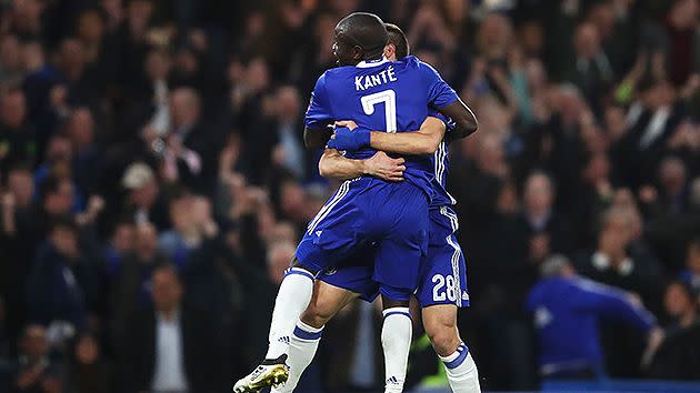 Kante's goal was enough to see Chelsea through. Pic: Getty