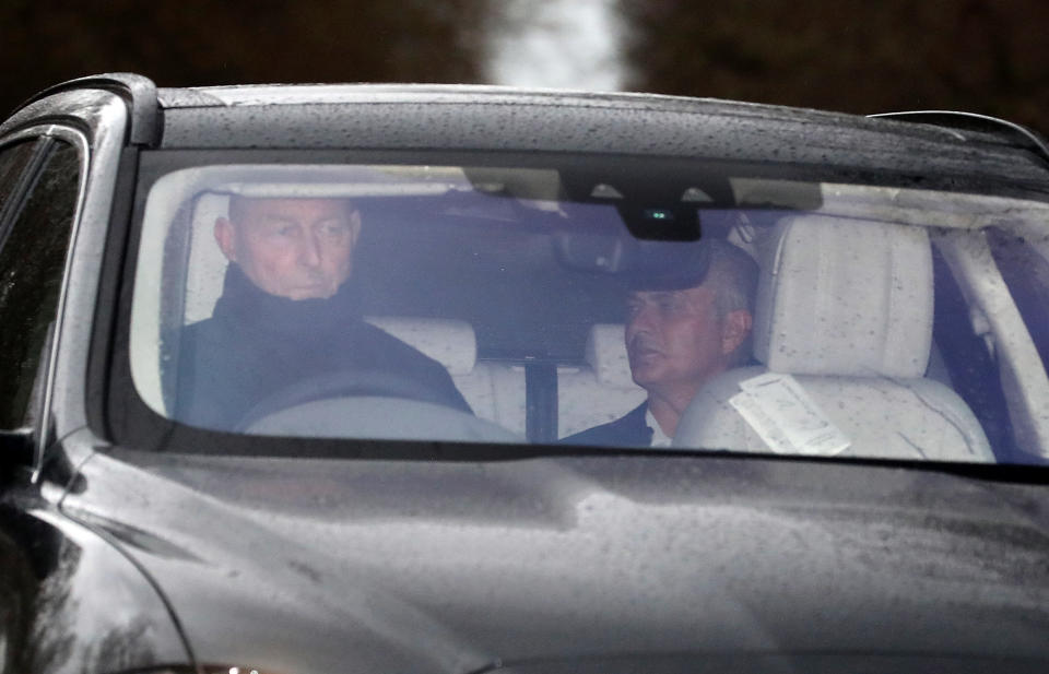 Jose Mourinho looked happier than he had in weeks on Tuesday after being fired as Manchester United’s manager. (Martin Rickett/Getty)