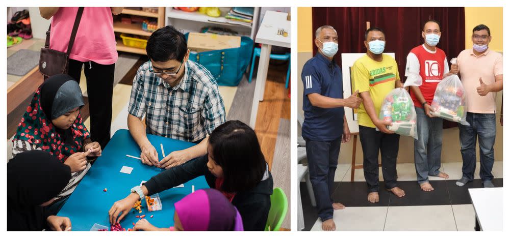 Suriana Welfare Society has been giving out food aid and conducting lessons for Desa Mentari's B40 community. — Picture by Suriana Welfare Society