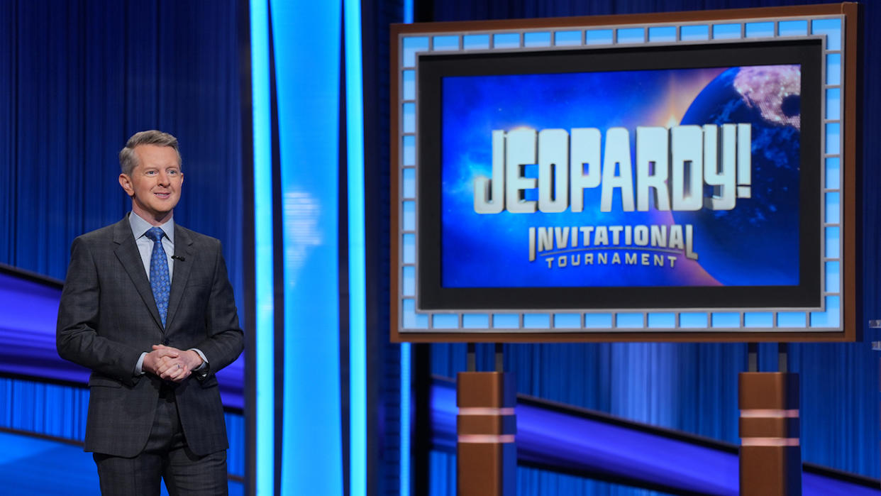 Ken Jennings hosting the Jeopardy! Invitational Tournament. 