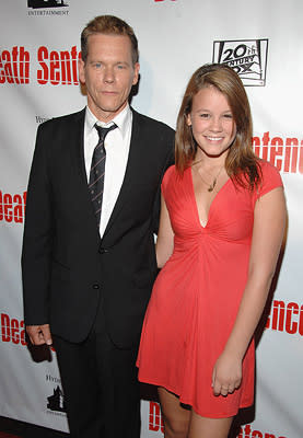 Kevin Bacon and daughter Sosie at the New York premiere of 20th Century Fox's Death Sentence