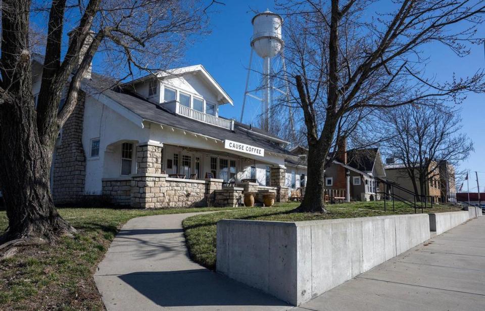 Cause Coffee, which operates out of a house built in 1910, sits along 83rd Street in De Soto.