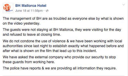 This is the statement that alleges that the hotel doesn't 