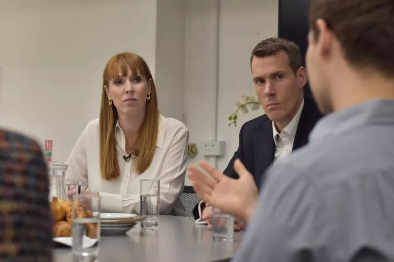 Angela Rayner and Matthew Pennycook at a round table