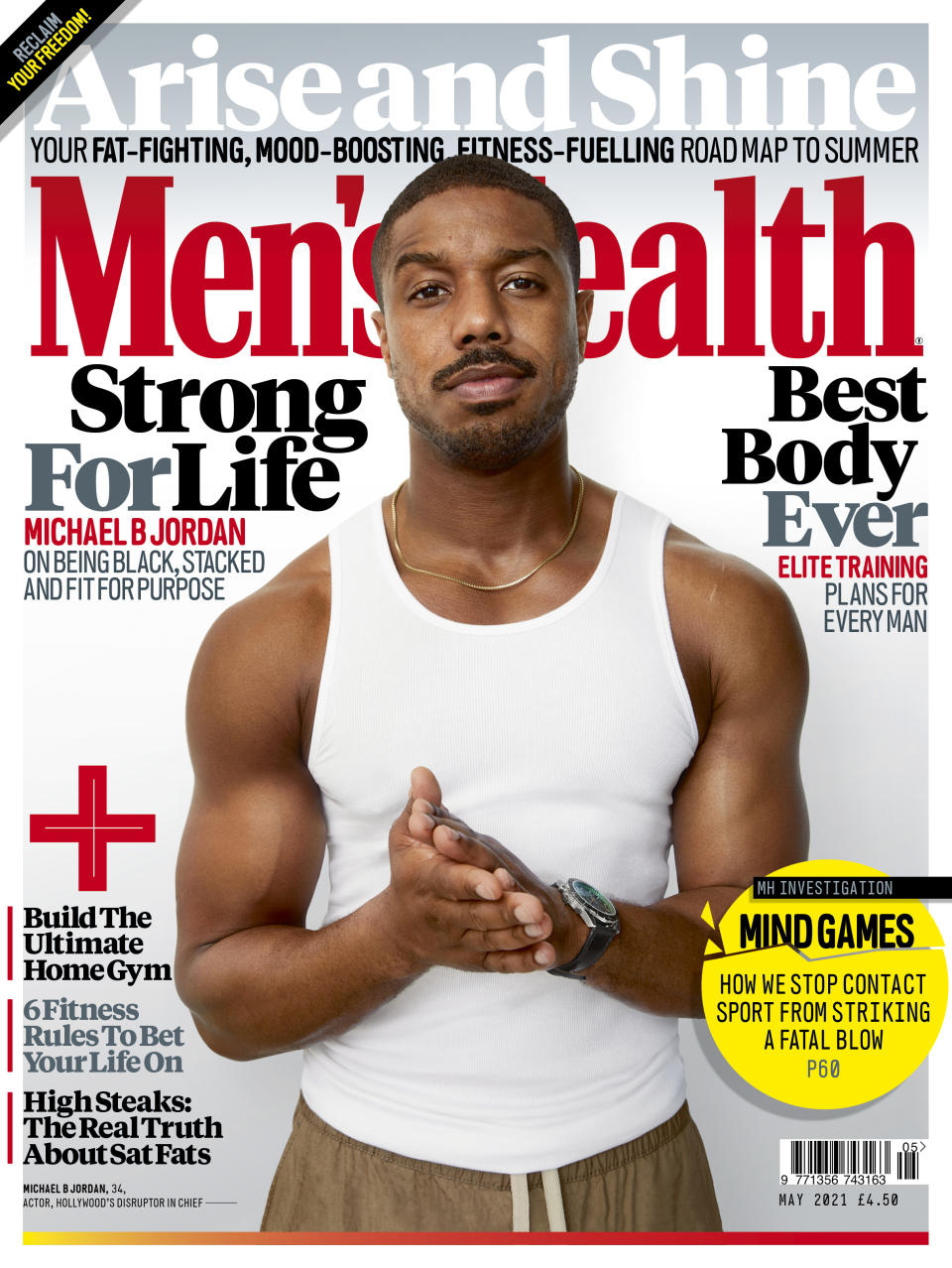 Michael B Jordan is the cover star for Men’s Health UK (‘Leonardo Volcy / Men’s Health’ )