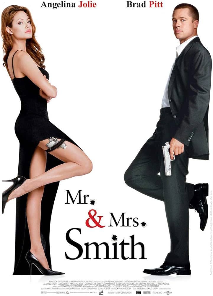 Angelina Jolie y Brad Pitt en la película 'Sr. y Sra. Smith'