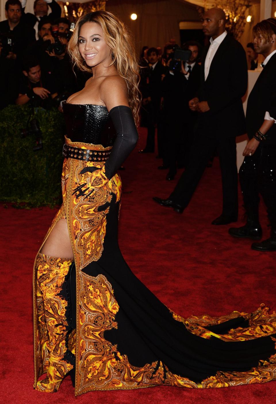 Beyonce attends the Costume Institute Gala for the "PUNK: Chaos to Couture" exhibition at the Metropolitan Museum of Art on May 6, 2013 in New York City